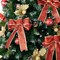 12 Pieces Glitter Christmas Bows Christmas Wreath Bow Christmas Tree Ornaments Bows for Christmas Party Decoration (Gold & Red New)